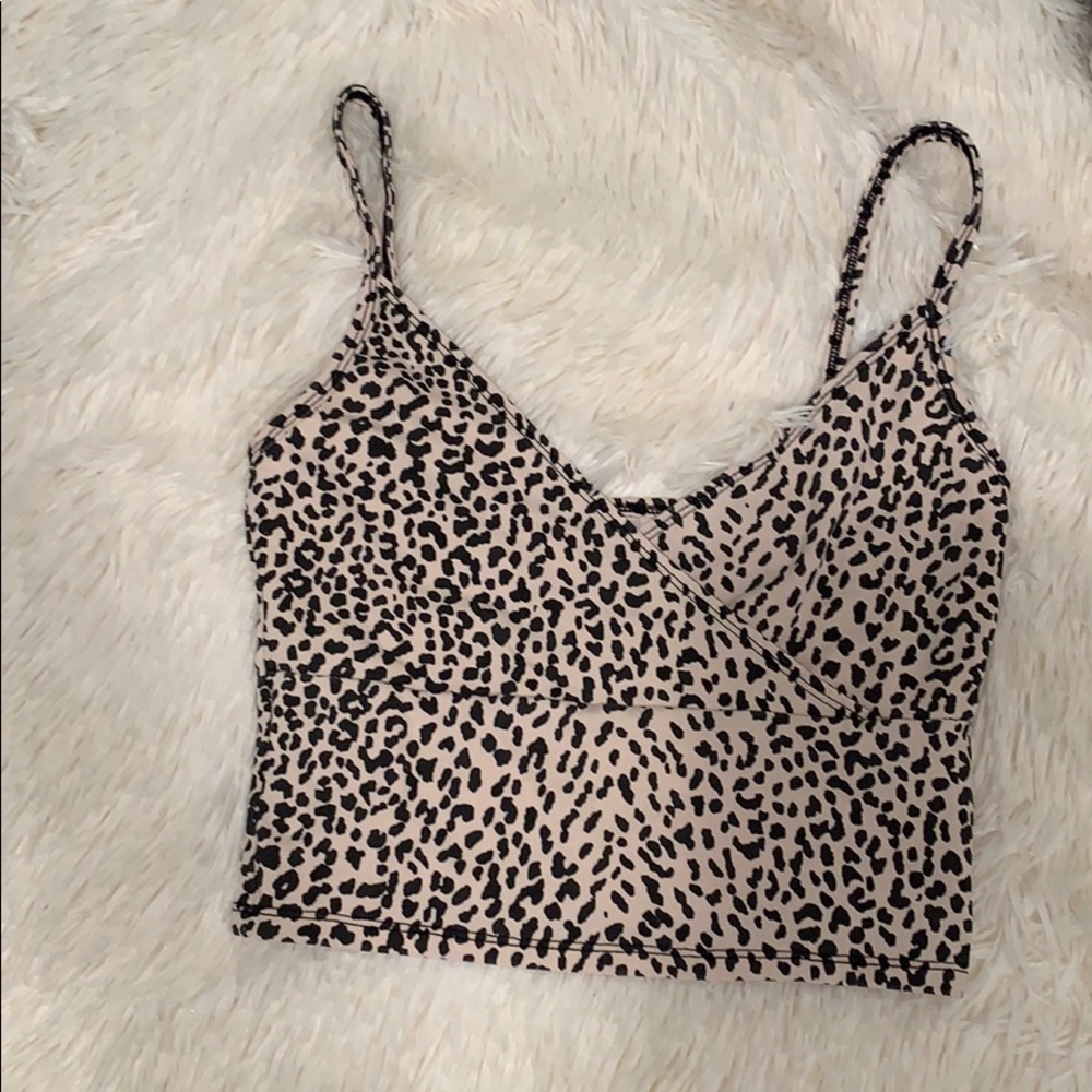 A cheetah print crop that has never been worn!! :)